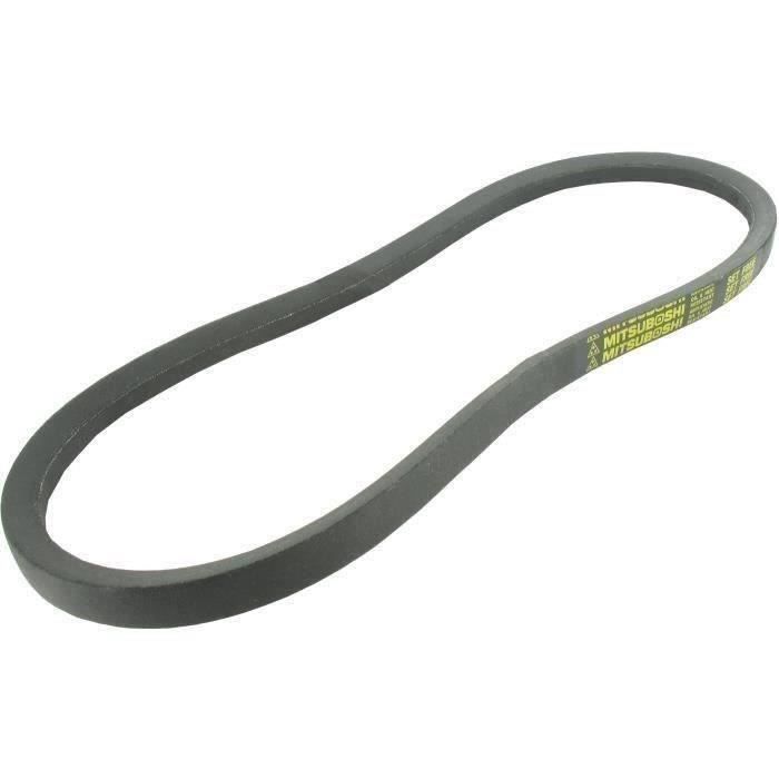 Courroie lisse trapézoïdale série A (section 13x8mm) Longueur ext: 2082mm