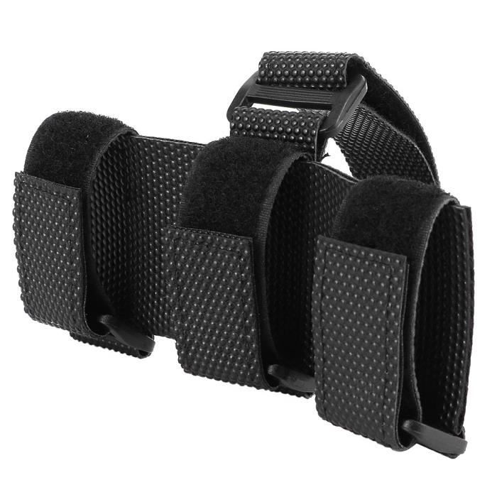 Support Enceinte Vélo - Ceinture Fixation Nylon Noir - Universel