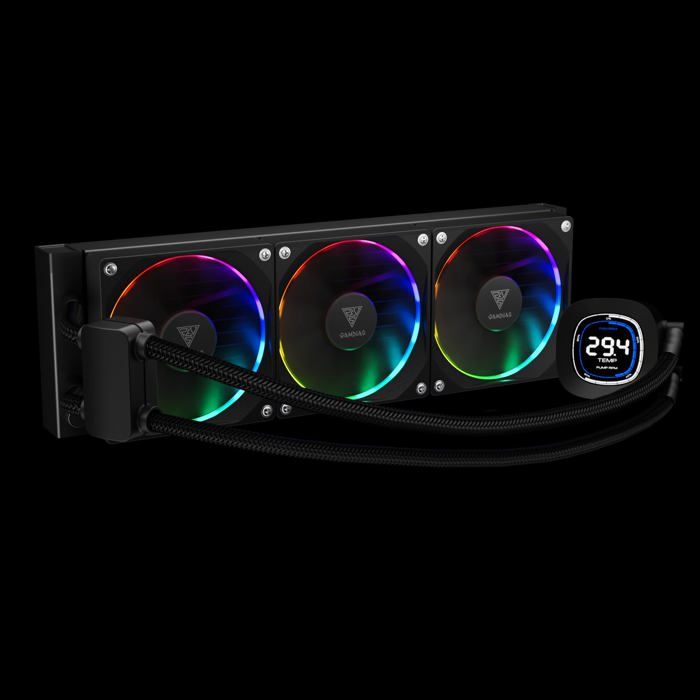 Kit Watercooling AIO – Gamdias – Chione M4 RGB – 360mm – Noir – Ventilateurs RGB 120mm