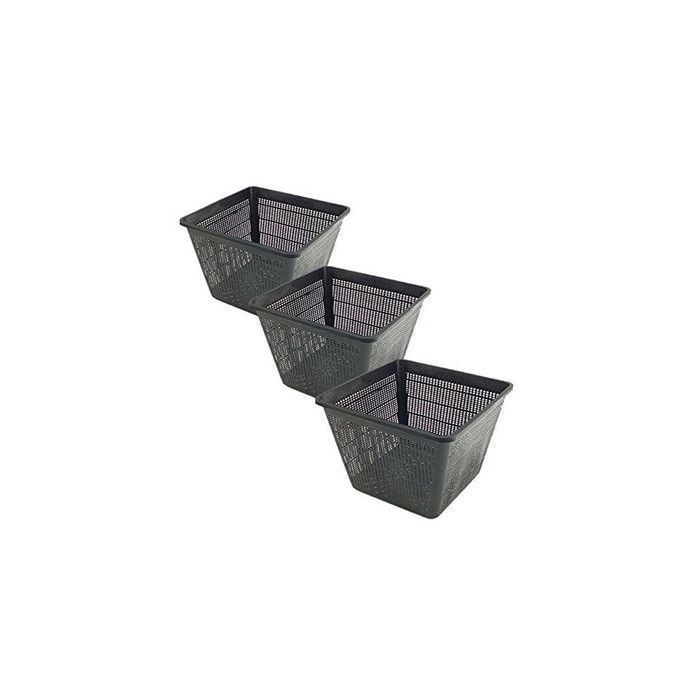 Lot De 6 Paniers Hydroponiques En Plastique - Pots De Fleurs à Fentes Pour Plantes Aquatiques, Bassin, Aquarium - 13x13x10 Cm