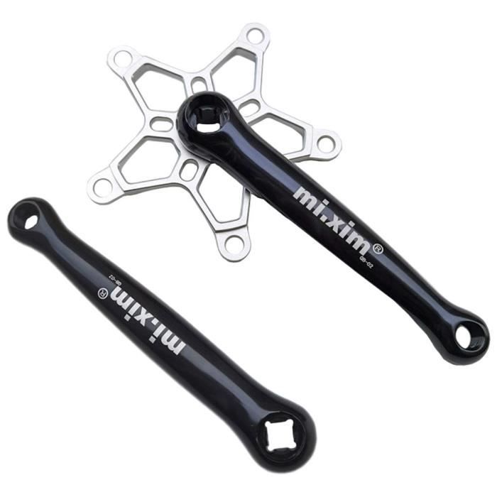 Pédalier Pliant 170 Mm BCD 130 - Aluminium/titane - Pour Vélo Universel
