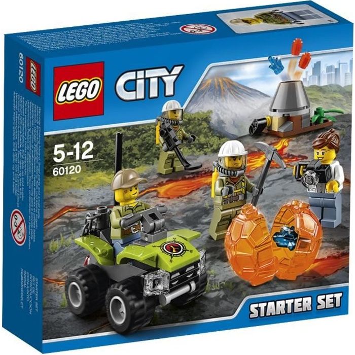 LEGO® City 60120 Ensemble de Démarrage du Volcan Reconditionné - Lego reconditionné disponible sur Cdiscount Seconde Vie