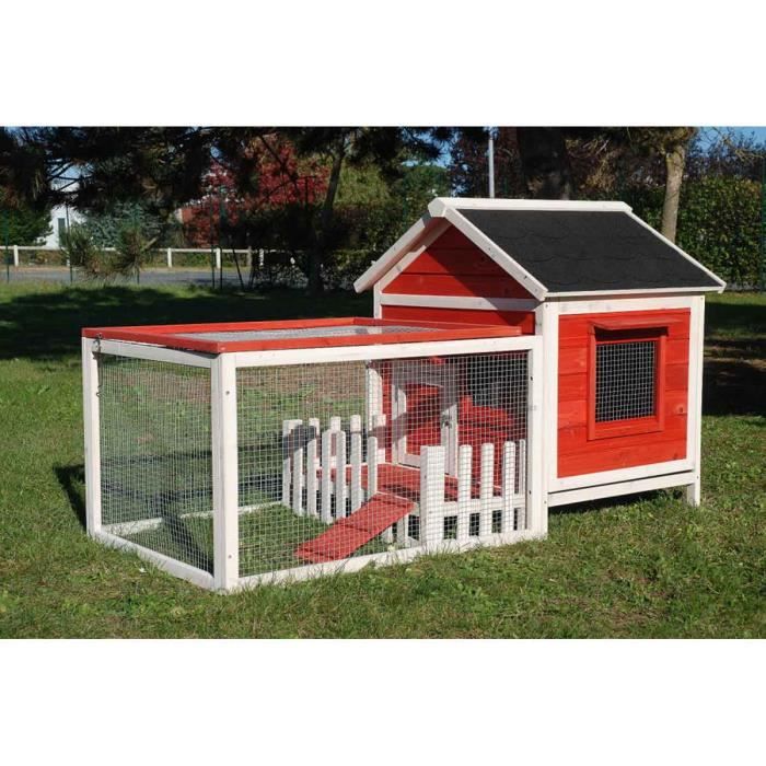 LIFLAND Clapier Cottage Animals Corail 145.5 x 74 x 82.5 cm 