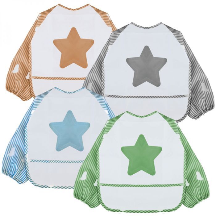 Kit 8 Bodies Bébé Blancs à Peindre + Stylos Textiles + Pochoirs - Activité Créative Pour Baby Shower - Taille 38x21 Cm