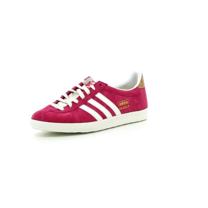 adidas gazelle blanche et rose