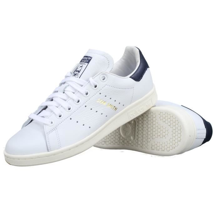 adidas stan smith blanche et bleu marine 61% de réduction - www 