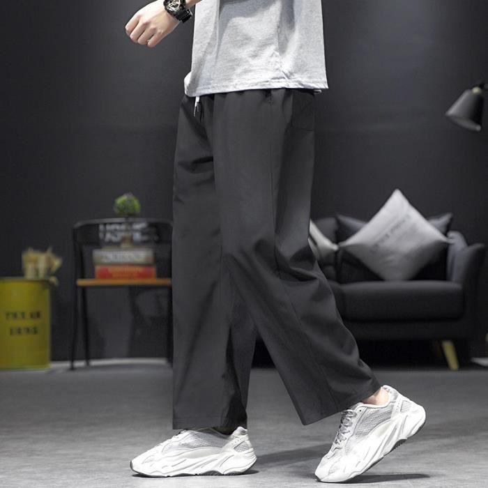 Pantalon à Jambes Larges Hommes