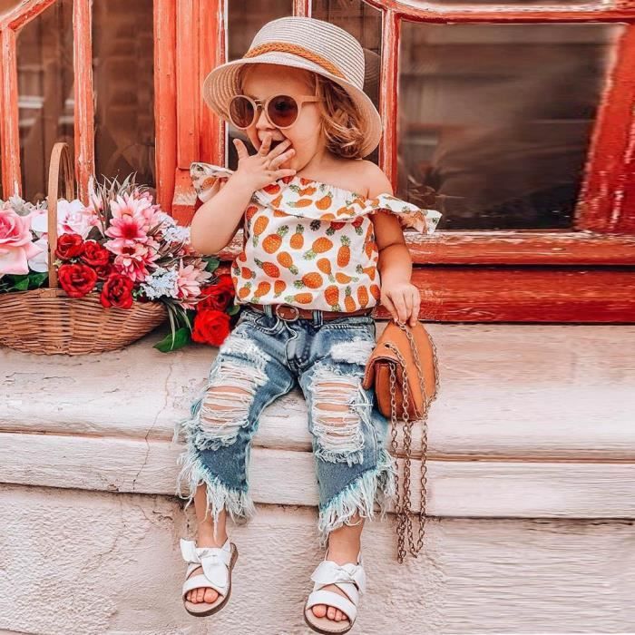 Tout Petit Enfants Bebe Filles Tenues Vetements Chemise A Imprime Ananas Haut Ensemble De Jeans Trou Cqqor110 Jtn Orange Cdiscount Pret A Porter Tout Petit Enfants Bebe Filles Tenues Vetements Chemise A Imprime Ananas Haut Ensemble De Jeans Trou Cqqor110 Jtn Orange Cdiscount Pret A Porter