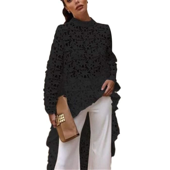 ONTINVA Combinaison En Maille Patchwork Irrégulière à Manches Longues