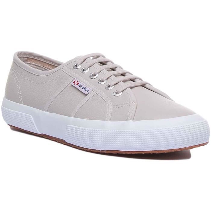 Superga cuir blanc femme discount