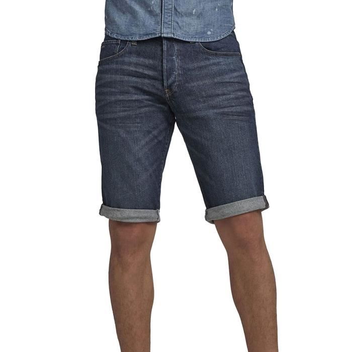 Bermuda G Star 3301 Bleu pour Homme