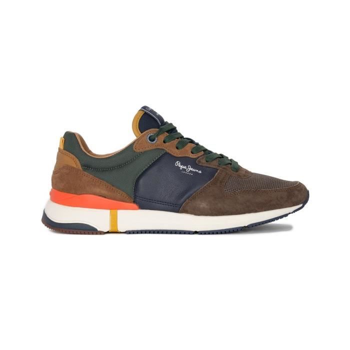 Chaussures Homme PEPE JEANS London Pro Basic M en Cuir Marron Lacets Plats Marron Cdiscount Chaussures