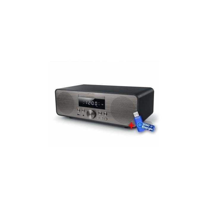 Système Chaîne hifi bluetooth avec radio FM, CD et port USB - 80W + Télécommande+clé USB 32Go