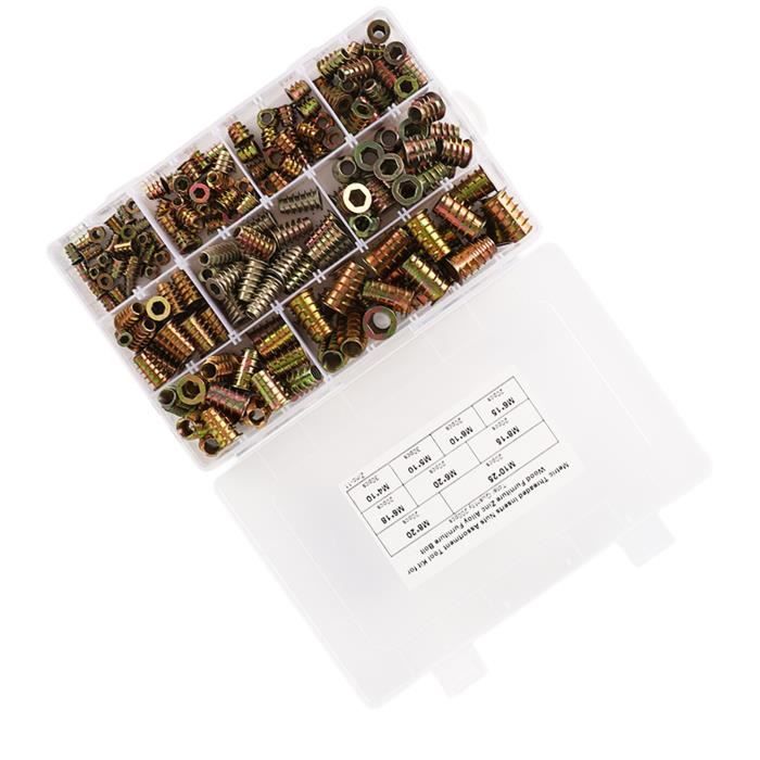 Kit D'Écrous à Riveter Pour Perceuse - Adaptateurs Filetés M3 M4 M5 M6 M8 M10 Avec Mandrins