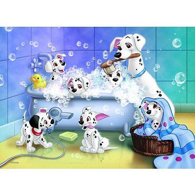 Puzzle 60 pièces Les 101 Dalmatiens : Tous au bain Ravensburger Nathan - vue 3