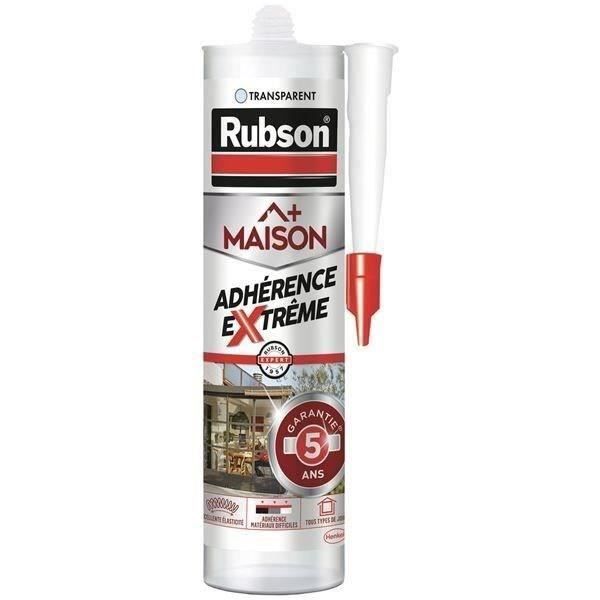 RUBSON Mastic maison adhérence extrême - Cartouche transparent 280ml