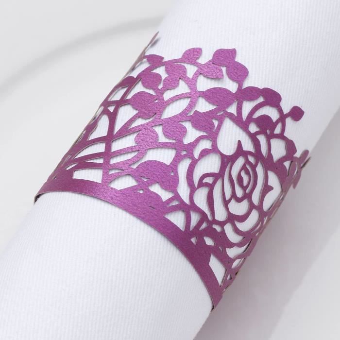 Lot De 6 Ronds De Serviette En Macramé Pour Décoration De Table De Salle À Manger, Mariage