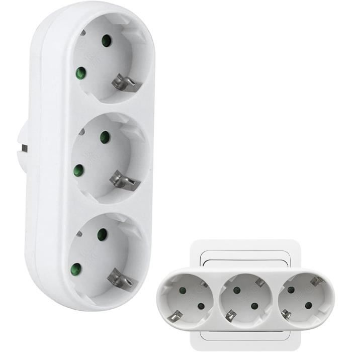 Multiprise Verticale Escamotable Avec 3 Prises Schuko, Ouverture Push Et Cable 1 8 M Pour Bureau Table Cuisine Et Bureau Couleur Aluminium 84826322
