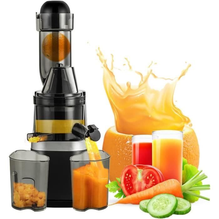 Centrifugeuse Et Presse-agrumes JU479 - Extraction De Jus Fruits Et Légumes Entiers - Gris