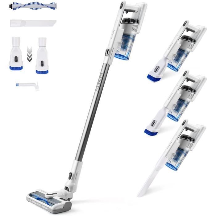 Lubluelu Aspirateur Laveur Sans Fil,3 en 1 Aspirateur Nettoyeur Sec et