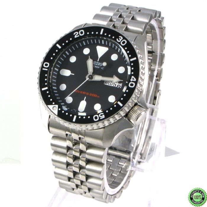 Montre » Hommes Seiko SKX007K2 plongée automatique 200m Dive Montre en  acier inoxydable - Cdiscount Bijouterie