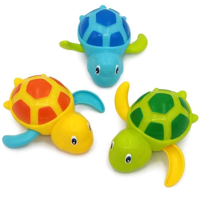 TOYMYTOY 3Pcs Mignon Tortues Bain Jouet Cadeau pour Bébés