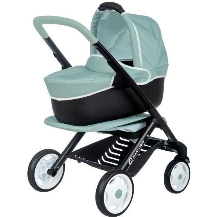 Poussette Maxi Cosi 3 en 1 Smoby Nacelle amovible Roues
