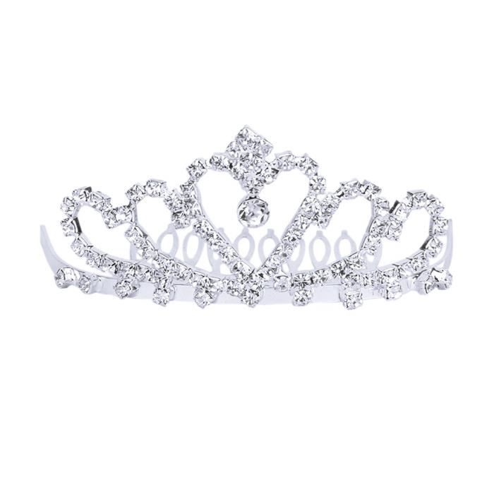 XFSRG 3 Pièces Couronne Femmes Plein De Strass Avec Peigne