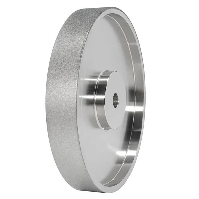 Meule CBN Diamantée 6 Pouces × 1 Pouce Grain 180 - Affûtage Acier Rapide & Outils Tournage Bois, Alésage 1/2 Pouce, Haute Performance