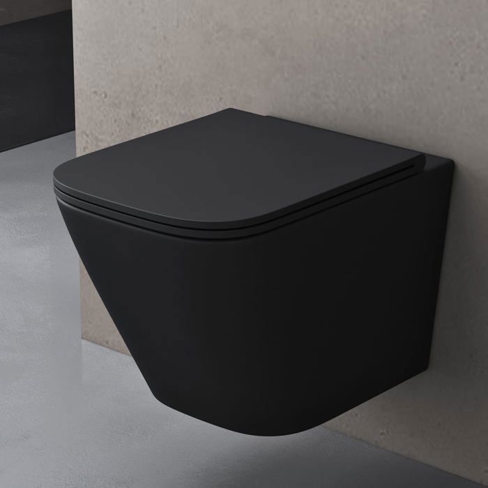 Sogood WC Suspendu Gris Noir Mat Cuvette Ceramique Toilette Abattant Silencieux avec Frein de Chute Aix112 Cdiscount Bricolage
