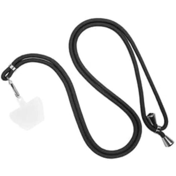 SO SEVEN LANIERE AJUSTABLE ET AMOVIBLE NOIRE UNIVERSELLE