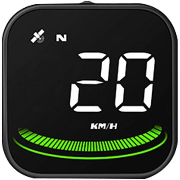 Affichage Tête Haute (HUD) GPS Pour Voiture - Projection Vitesse Sur Pare-brise - Écran 90x45 Mm, Sensibilité Lumière Automatique