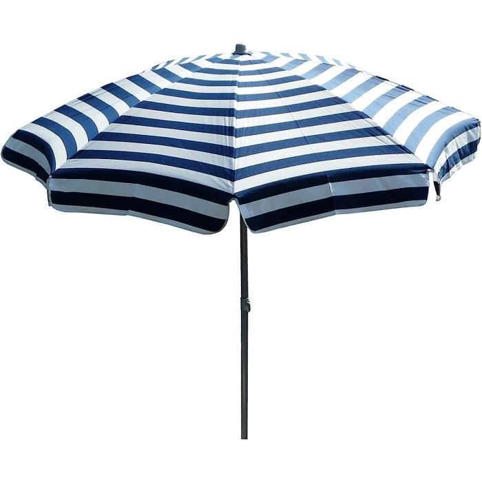 Maffei Ombrellone Palo Centrale Mare Bianco/blu Dralon D.200 Cm Made In Italy EB