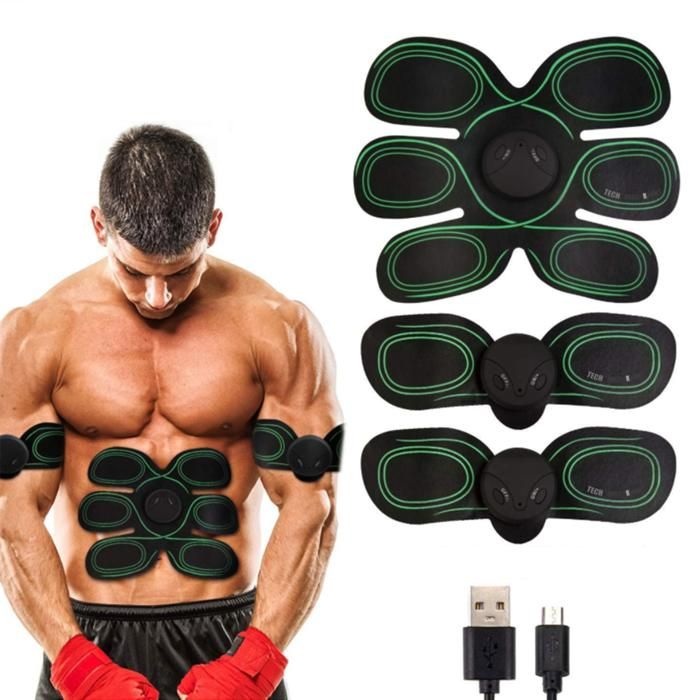 TD® Electrostimulateur musculaire abdominal qualite dix ems muscles biceps appareil musculation domicile brûle graisse perte poids