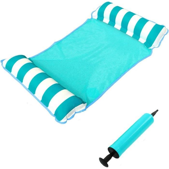 Hamac De Plage Gonflable - Chaise Longue Flottante Pour Piscine Ou Mer - Lit D'Eau Multicolore