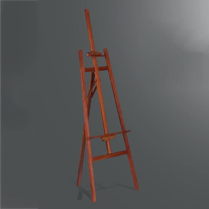 Chevalet Bois Zawaer 175cm - Chevalet Peinture Réglable Et Pliable - Hêtre Massif Pour Artistes