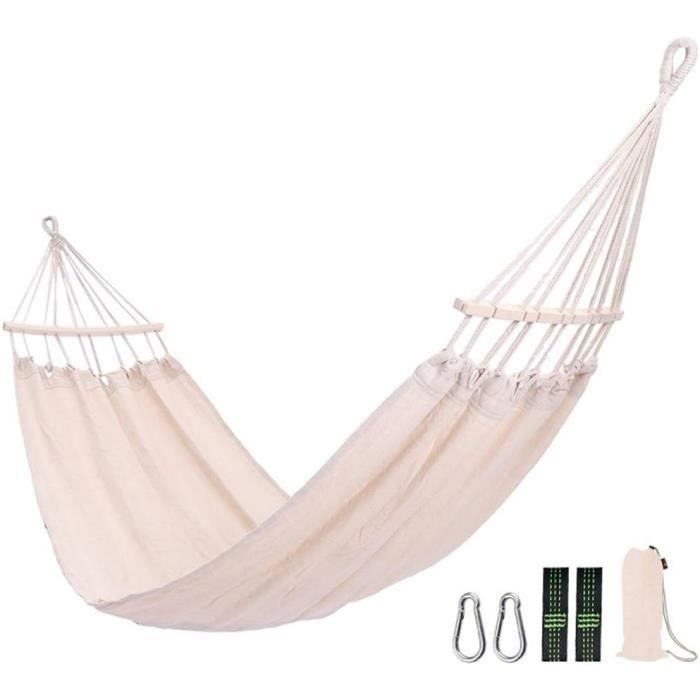 Hamac de camping extérieur en toile bleue - N443 - Exotique - 1