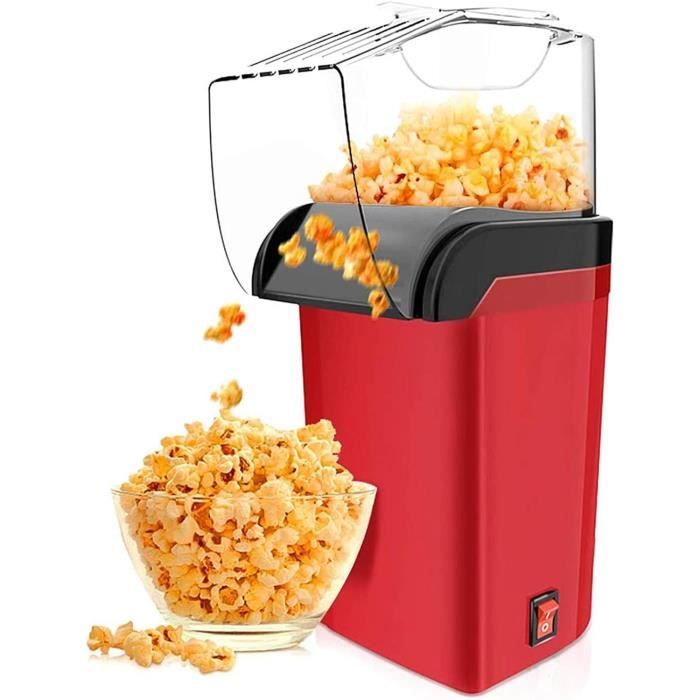 Machine à Pop-corn à Air Chaud Nostalgia – 1200W, 16 Tasses En 3 Min, Sans Huile Ni Sucre, Design Rétro Rose - 1