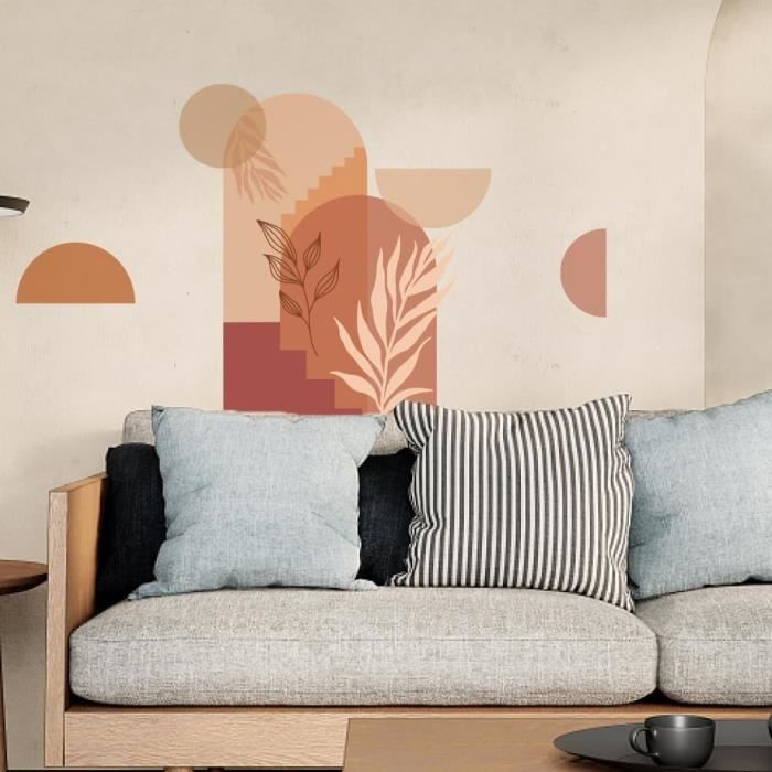 Autocollant Auto-adhésif Géométrique De Décalque De Mur De Décoration