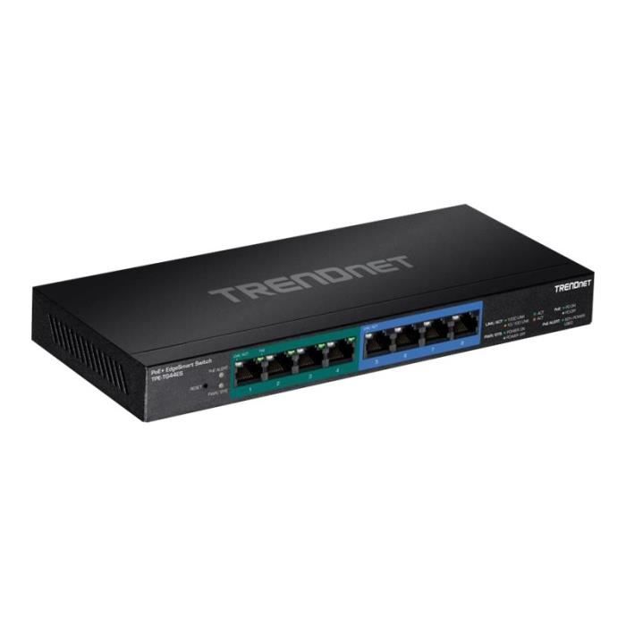 TRENDNET Commutateur Ethernet EdgeSmart TPE-TG44ES 8 Ports Gérable - 2 Couches supportées - Paire torsadée - Fixation au mur