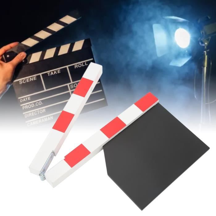 Clap De Cinéma En Bois - Accessoire Réalisateur, Décoration Film, Photo - Style Vintage