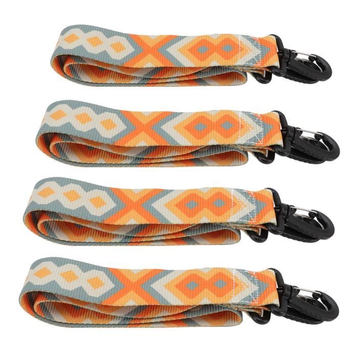 Lot De 4 Sangles De Transport Pour Skis Et Snowboard - Nylon Réglable, Longueur 48 Cm, Noir Ou Bleu