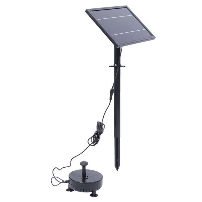 Fontaine Solaire De Jardin Subtlety 1.8W – Pompe Mini Étang 4 Buses, Panneau Solaire, Idéale Bassin Oiseaux Et Piscine