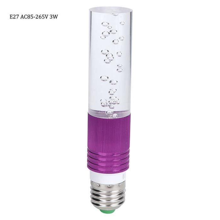 VINGVO Ampoule en cristal E27 AC85-265V 3W LED RVB Cristal Ampoule Ambiance  Fête Lampe avec Télécommande (Violet) - Cdiscount Maison