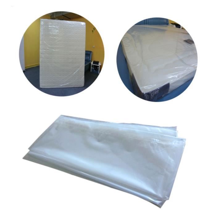 blanc PEVA Bangshou Housse de protection transparente anti-poussière en PEVA pour vêtements 60 x 120 cm