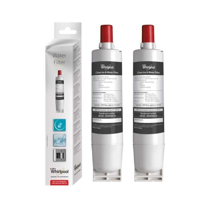 Filtre origine WHIRLPOOL SBS200 remplace SBS002 - SBS001 par 2