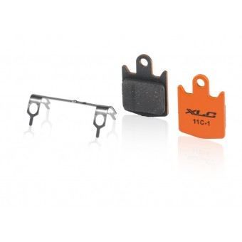 Plaquettes frein XLC pour frein pour Hope M4 - XLC - Organiques - Set de 2 pads - Revers orange