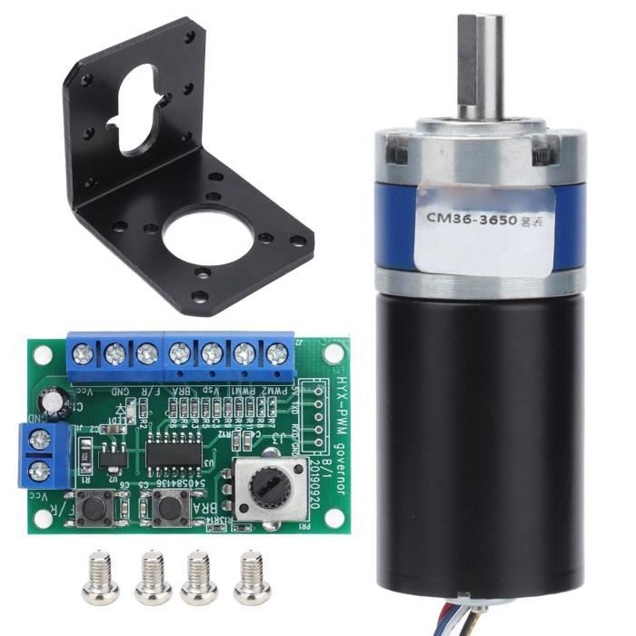 Moteur à Engrenages DC24V Cikonielf - Auto-verrouillage, Rotation CW