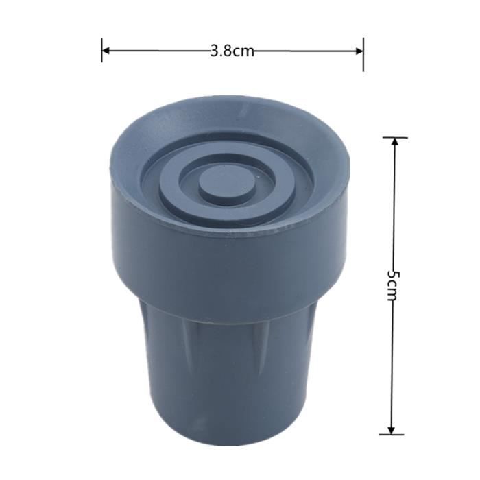12 Pads Marche Nordique Lolypot - 6 Paires Caoutchouc Asphaltique Pour Bâtons
