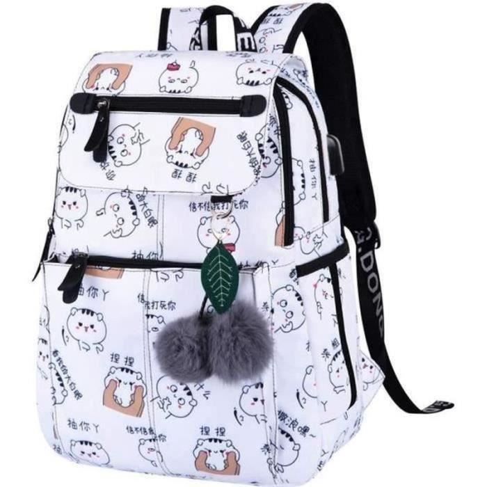 Sac à Dos Enfant KPop Demon Hunters - Cartable école, Léger, Compartiment Ordinateur 14" - Style Coréen, Imperméable